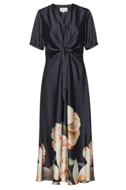 Faye Maxi Blossom Black Flower 2187