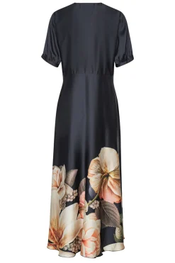 Faye Maxi Blossom Black Flower 2187