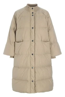 Feather down frakke med knappe STONE 25720925437