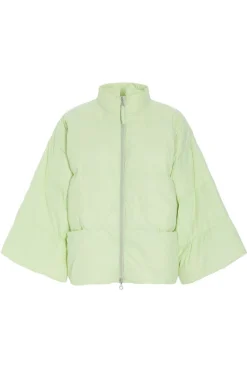 Feather down jakke med krave LIME CREAM 26120925630