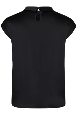 Fleur Drapy Satin Black 160990