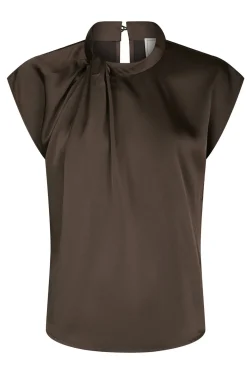 Fleur Drapy Satin Dark brown 160990