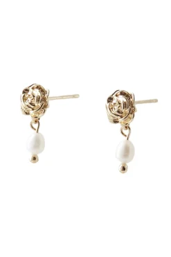 FLOWER EARRING SMALL TILBEHØR GULD FLOWER EARRING SMALL