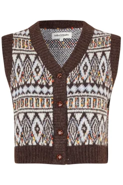 FrancescaLL Vest 87 Dark Mokka 254075004
