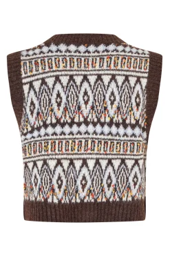 FrancescaLL Vest 87 Dark Mokka 254075004