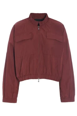 Fukkura poplin bomber jakke Maroon 25623805303
