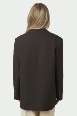 Gaby Pinstripe Dark brown 168204