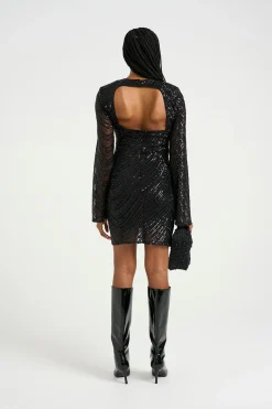 GliraGZ short dress Black sequins 10909574