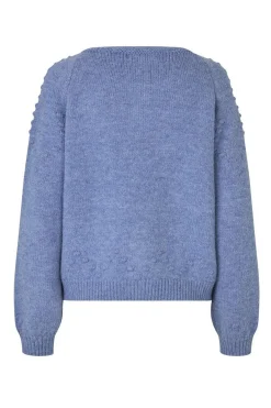 GracelynnLL Knit Cardigan LS 24 Blue Melange 254975020