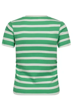 GrannyCC Gathering Stripe Tee 1134O/W Green 43015