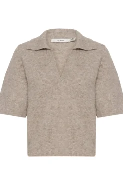 GZalpha ss polo pullover Warm Sand Melange 10910035