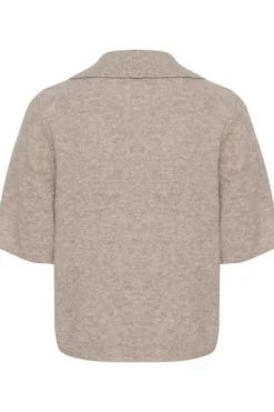 GZalpha ss polo pullover Warm Sand Melange 10910035