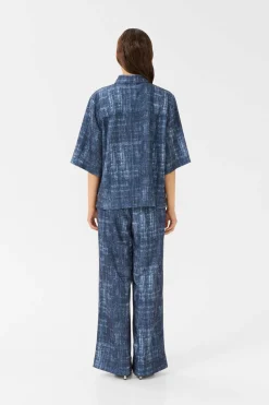 GZdemia P HW pants Dark denim structure 10910410