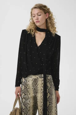 GZdorthie P blouse Khaki dot 109160 10911034