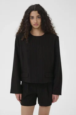 GZjoelle blouse Black pinstripe 105270 10910883