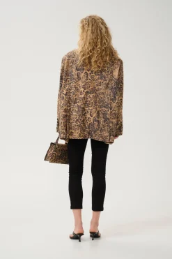 GZleane OZ blazer Leopart print leather 10909938