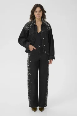 GZleei HW wide jeans Black 100017 10910795