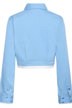 GZopy cropped shirt Azure Blue 174139 10910920