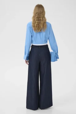 GZopy cropped shirt Azure Blue 174139 10910920