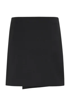 GZpaula melange MW wrap skirt Black 10910495