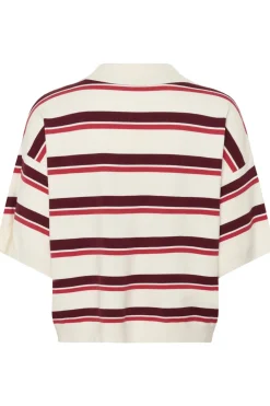 GZtaia ss polo pullover Egret/Cabernet/Poinsettia 10 10910933