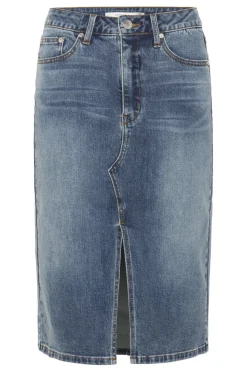 GZviva HW pencil skirt Vintage blue denim 10910730