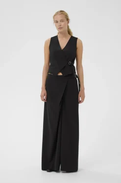 HAISLYIW WIDE PANT Black 194008 30112221
