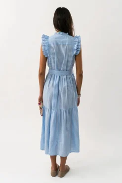 HarrietLL Maxi Dress SL 80 Stripe 252683039