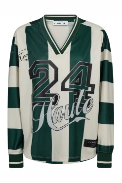 Haute 24 Stripe Blouse Sporty Green/ Pearl HL10419