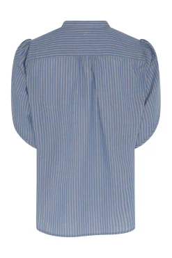 463HMTulin shirt 943 Blue stripe HM1299