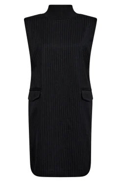 IdaCCPinRibTurtleneckDress 140Dark Grey 36308