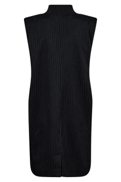 IdaCCPinRibTurtleneckDress 140Dark Grey 36308