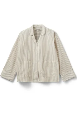 IMANASW SHIRT 7113 Brown Striped SNOS586