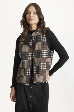 Irene vest Brown 16820