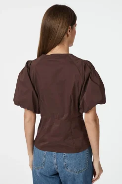 Irina Poplin Dark brown 162219