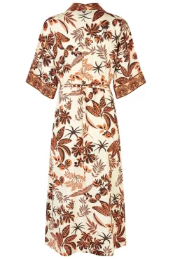 Jemimall Maxi Dress 3/4 Creme 261103004