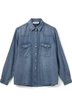 JENNYSW SHIRT 5002 Denim blue S253245