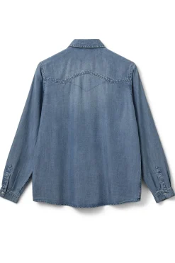 JENNYSW SHIRT 5002 Denim blue S253245