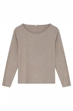 Jill, tshirt L/S 92072Mocha 60709/1512