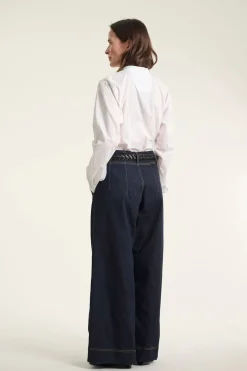 Jinzu vide bukser Dark Denim 26124455607