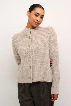 KAane Knit Cardigan Major Brown Melange 10507843