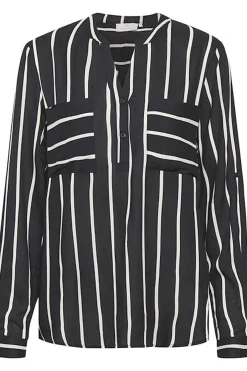 KAbabara Blouse Black / Chalk Stripe 10504603