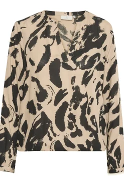 KAditte Blouse Black/Feather Gray Leo