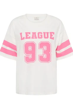KAhally TShirt Chalk/PinkPower Text Print 1 10511173