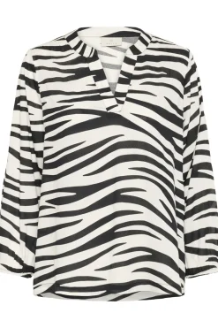 KAjanne Blouse Chalk/Black Animal