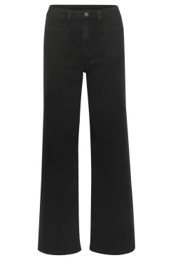 KAkarla HW Flared Jeans Black deep 10507619