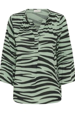 KAlea Blouse Green/Black Animal