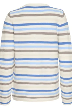 KAlinka Pullover Blue/Nature/Chalk Stripe