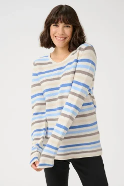 KAlinka Pullover Blue/Nature/Chalk Stripe