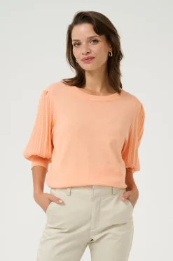 KAlone Knit Pullover 1/2 SL Peach Nectar